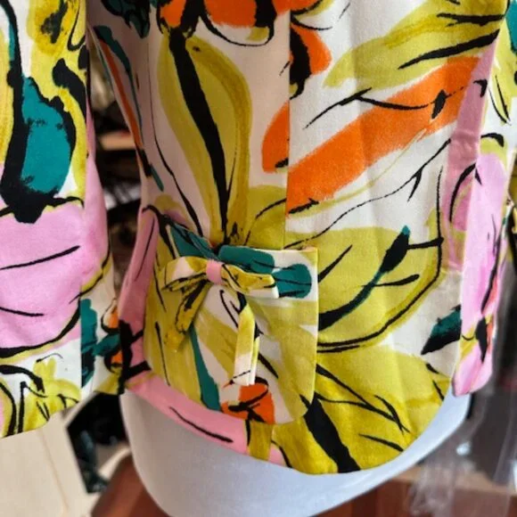 Milly Size six Floral Print Jacket - Picture 2 of 10